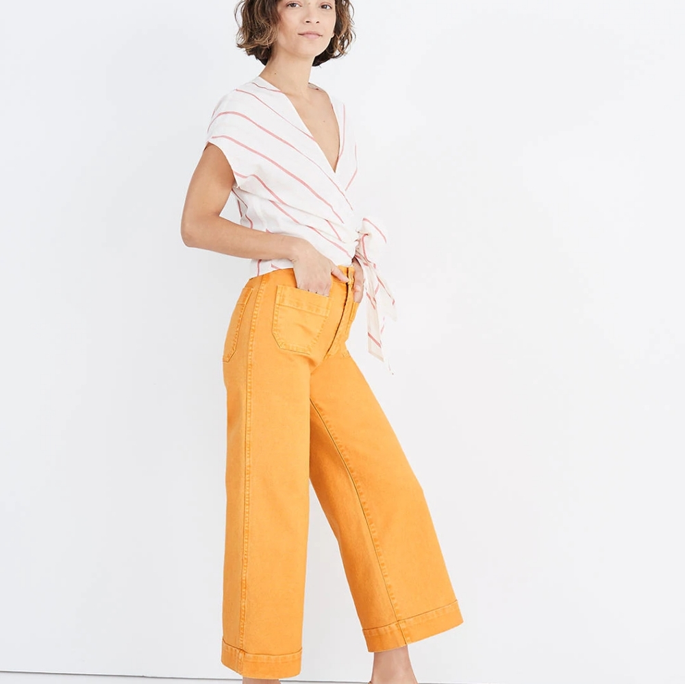 Madewell Emmett Wide Leg Crop pants